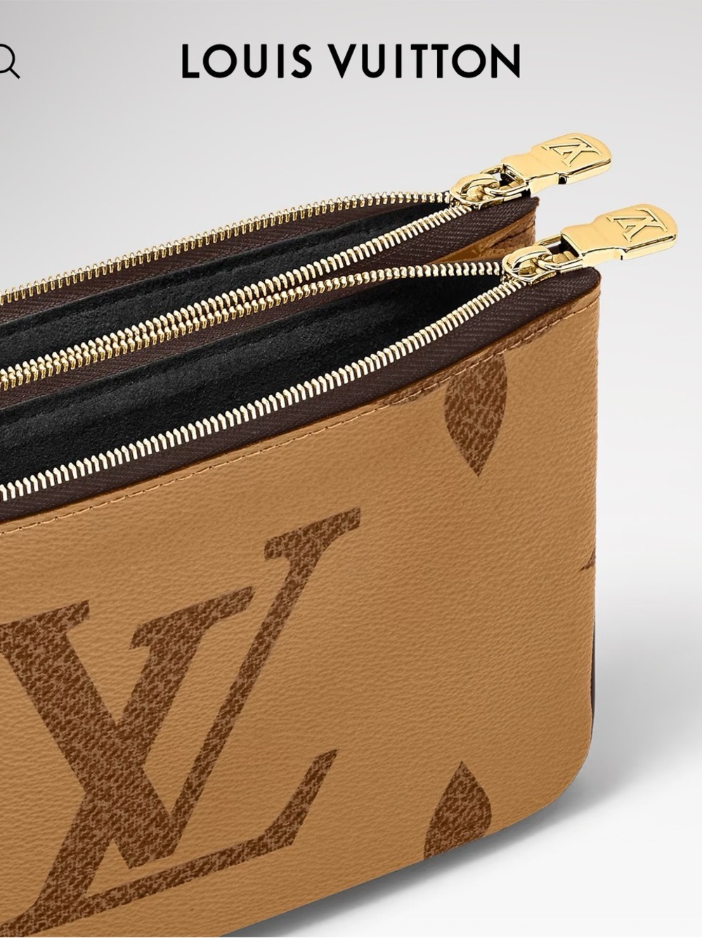 Louis Vuitton Double Zip Pochette Monogram Giant - Picture 15 of 16